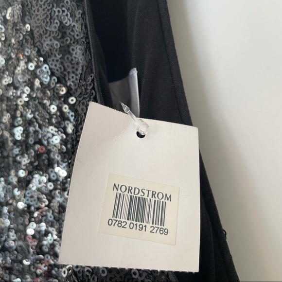 NEW Dress The Population Rowen Black Silver Size Small Brand New with Tags - Picture 6 of 12